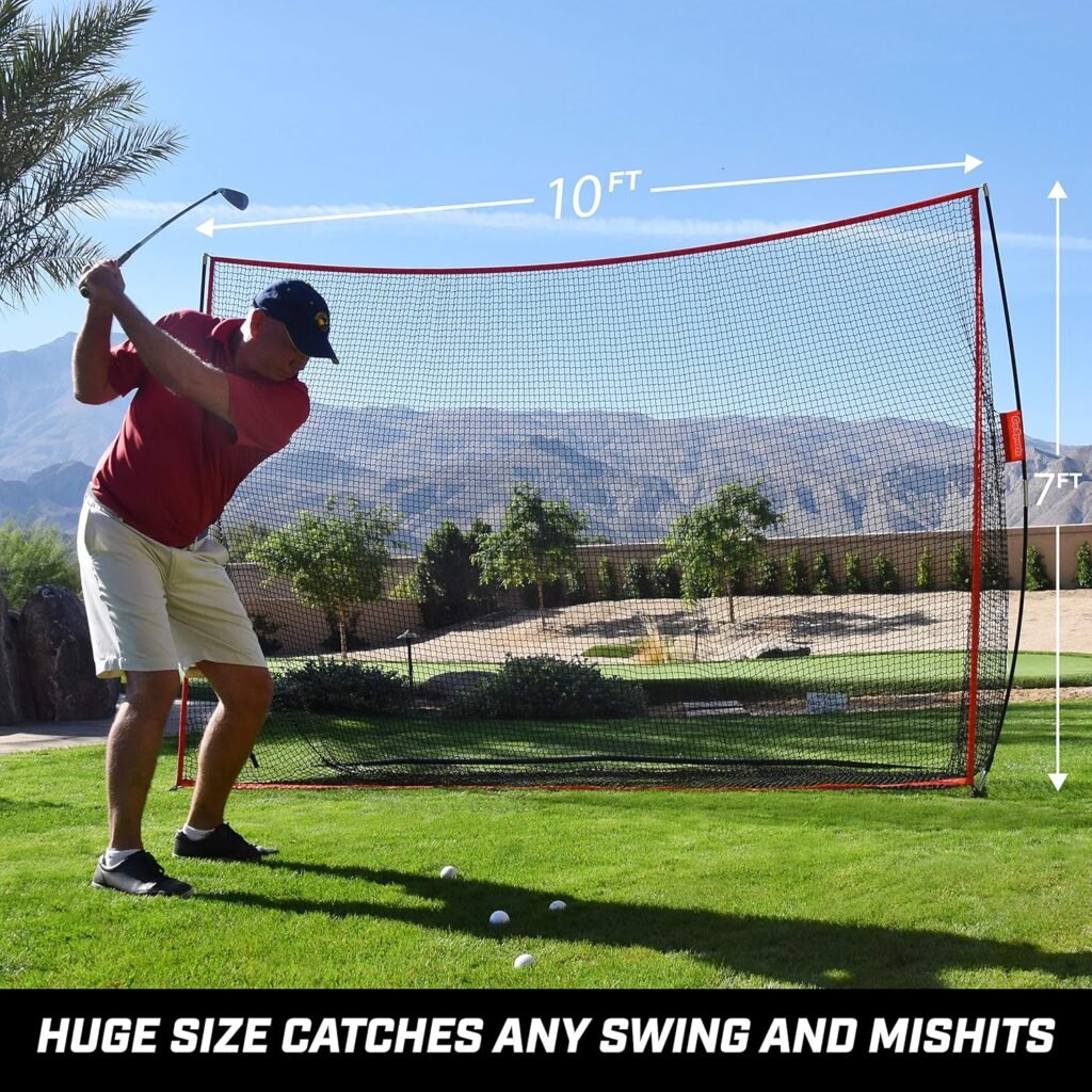 golf hitting net and mat