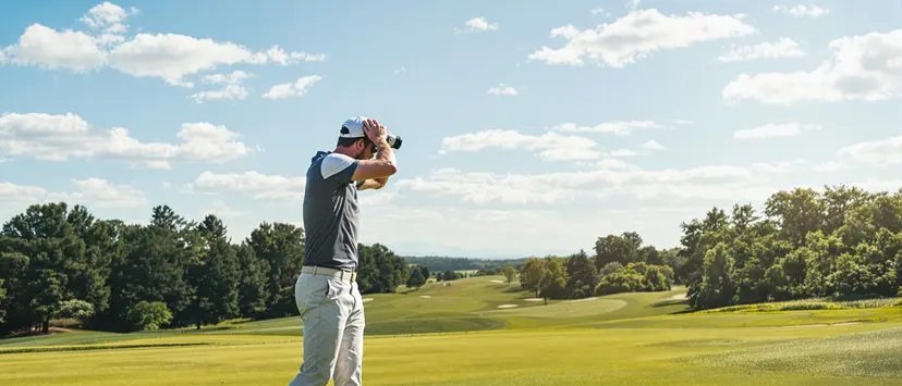 Golf rangefinder with slope vs without slope